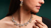 Flower Necklace Set With Pearl