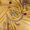 Crown Necklace With Leaf Earrings