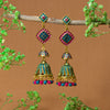Rhombus Traditional Indian Jhumka Earrings