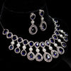 Teardrop Necklace With Earrings