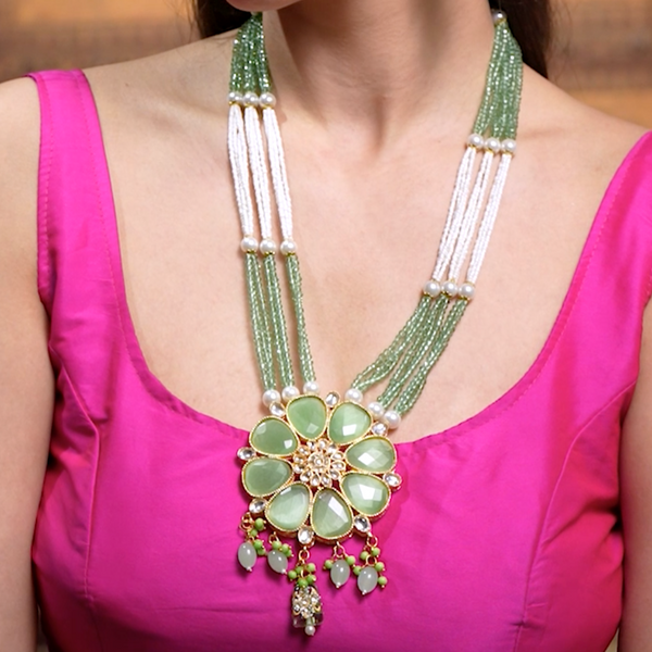 Monalisa Stone Long Necklace
