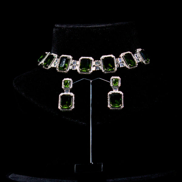 Rhinestone Crystal Choker Set