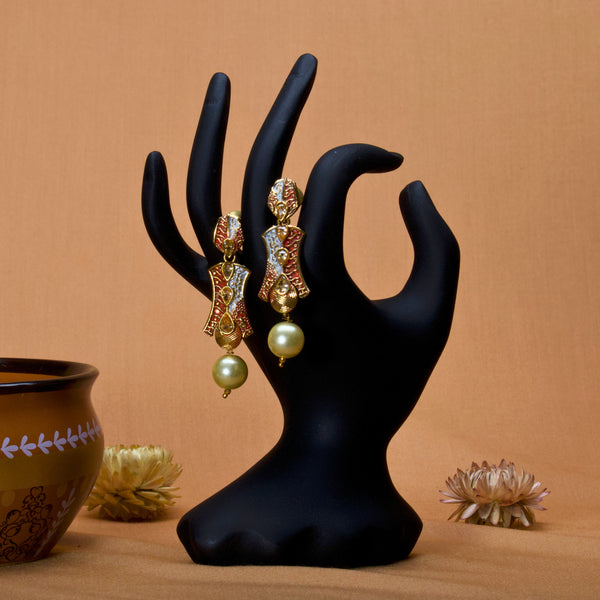 Vintage Pearl Tassel Earrings