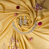 Crown Necklace With Leaf Earrings