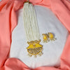 Meenakari And Pearl Kundan Long Necklace