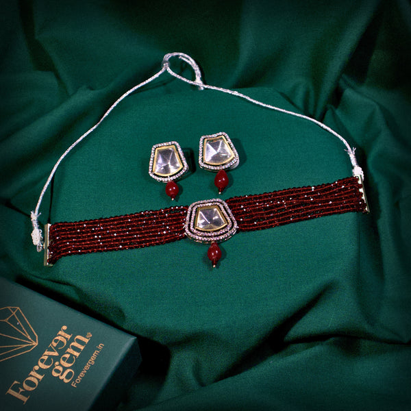 Pearl Polki Choker