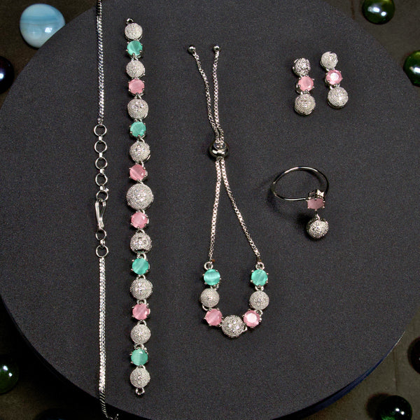 Multi Piece Necklace Combo Multi Color