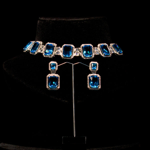 Rhinestone Crystal Choker Set