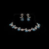Flower Necklace Set With Pearl