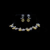 Flower Necklace Set With Pearl